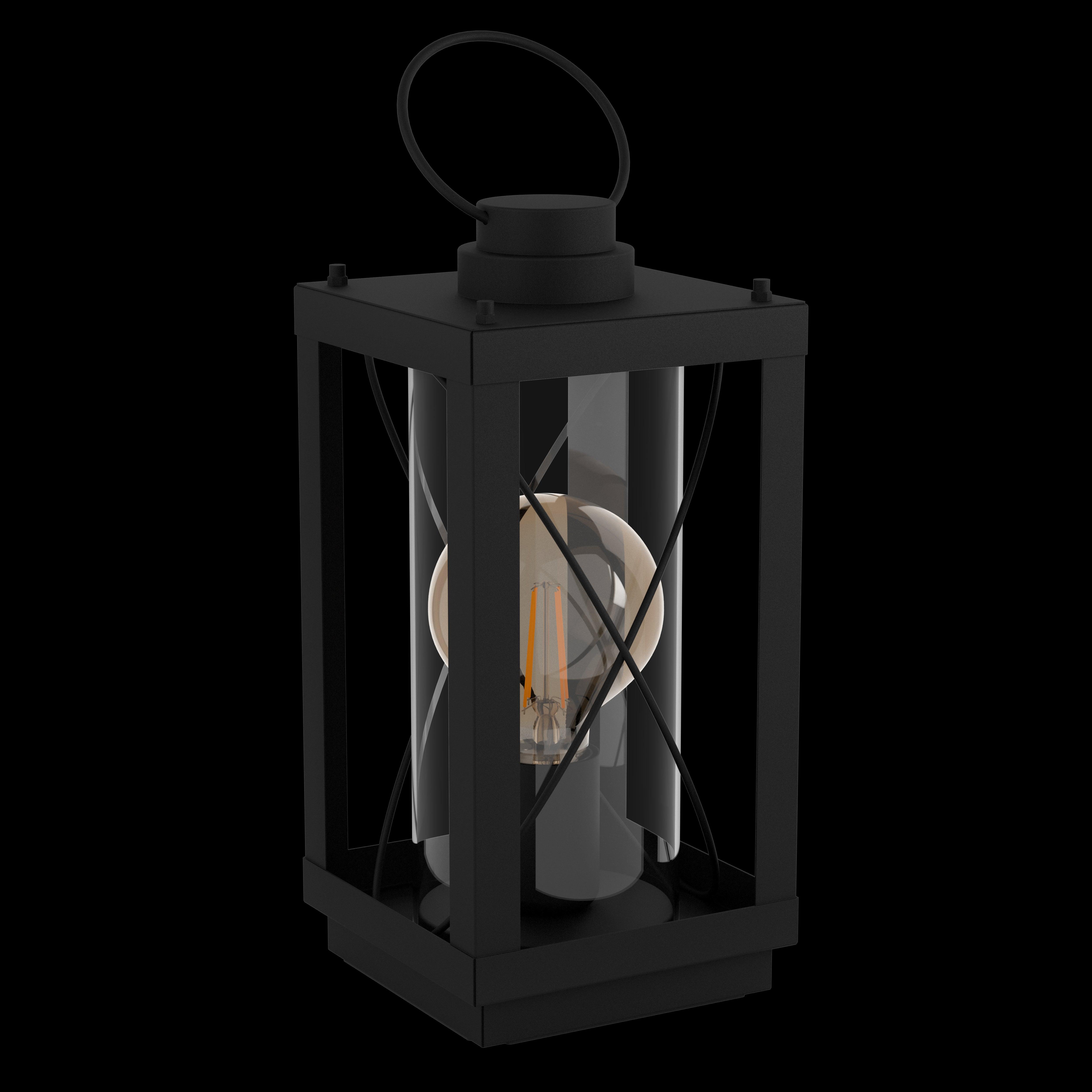 Eglo Bradford 1 Black Cross Wired Table Lamp - Modern Industrial Desk Light for Home Office, Bedroom & Living Room Decor
