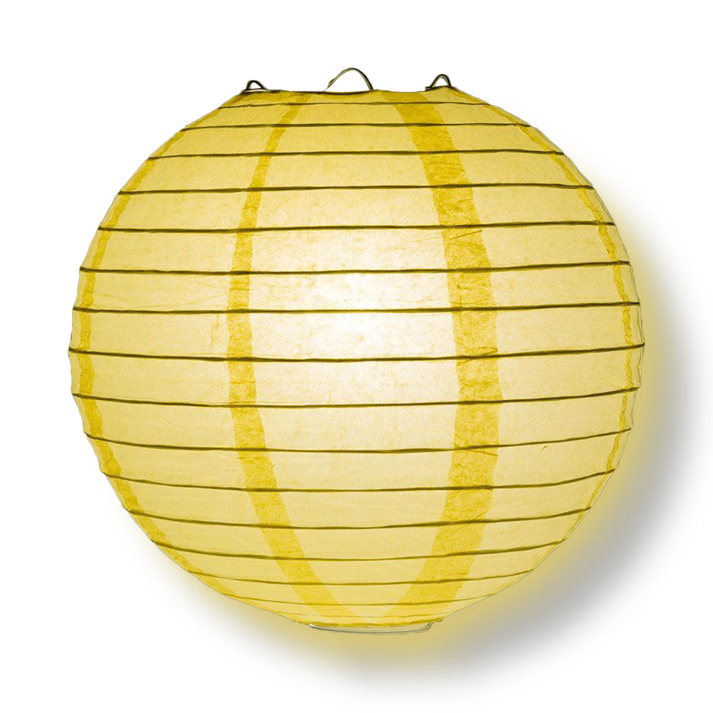 12-Piece Lemon Yellow Chiffon Paper Lantern Set - Chinese Hanging Decorations for Weddings, Parties & Events (12/10/8 Inch) - Perfect for Indoor/Outdoor Celebrations, Baby Showers & Home Decor