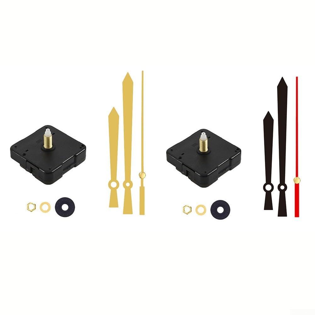 High-Quality Clock Movement Mechanism for DIY Craft Clocks, Metal Wall Clocks & Home Decor - Ultra Quiet & Precise Timekeeping (Gold) | Perfect for Wall Clocks, Mantel Clocks & DIY Craft Projects