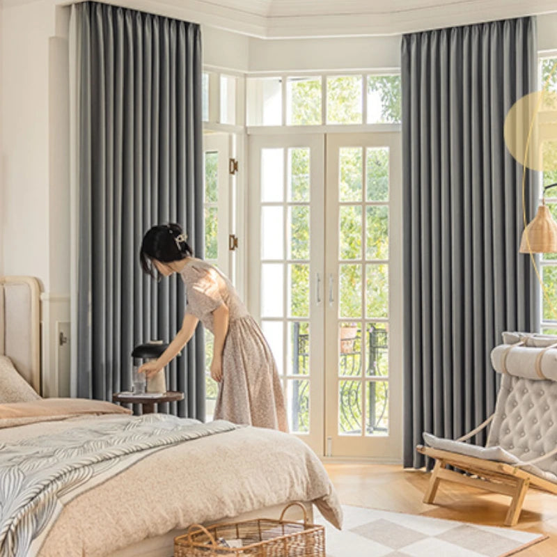 Claire Polyester Wavy Pattern Curtain Swatch - Elegant Window Treatment for Living Room, Bedroom & Home Decor