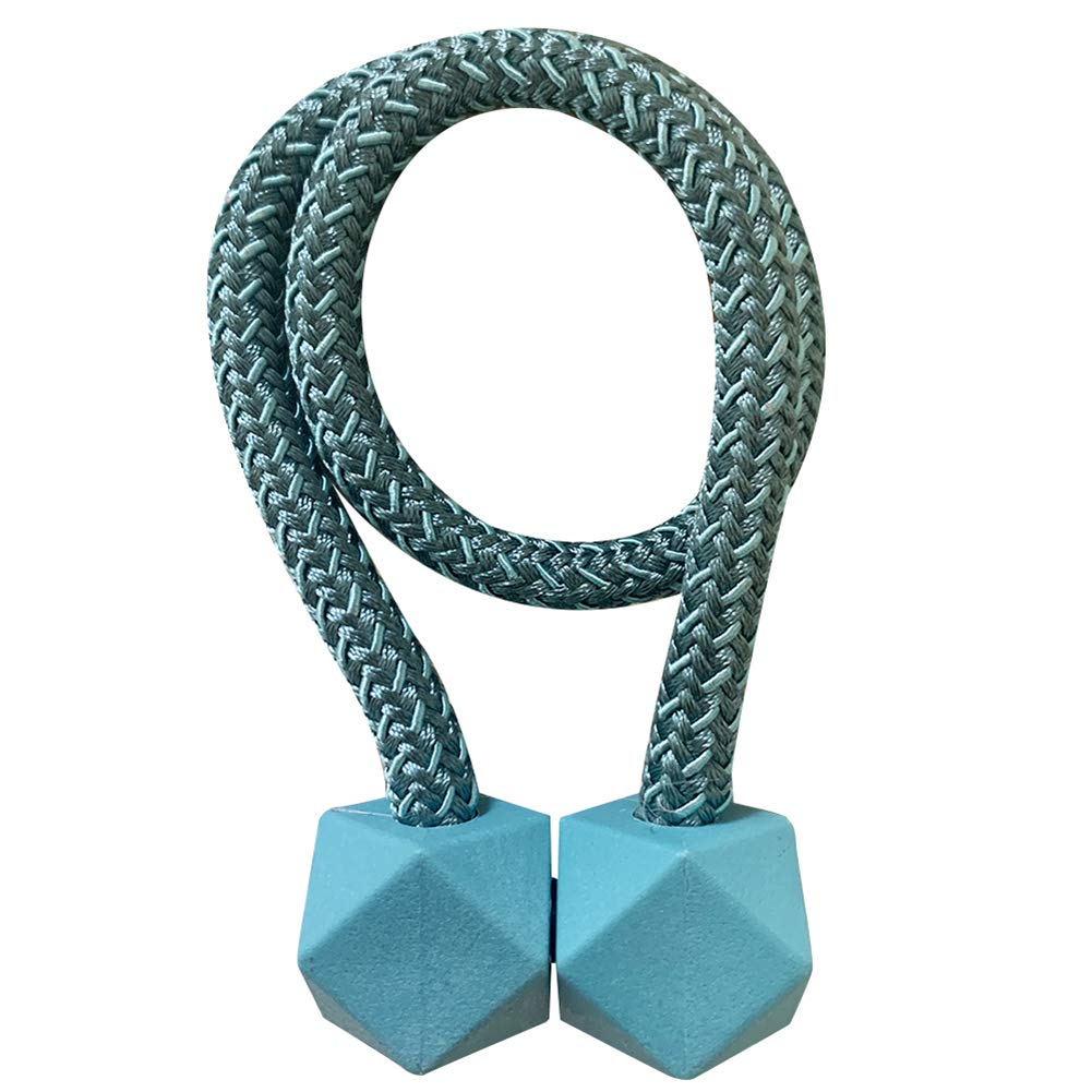Magnetic Curtain Tiebacks Hooks - Polyester Curtain Holder with Ball Buckle Clip for Home Decor (Deep Blue) - Perfect for Living Room, Bedroom & Window Dressing