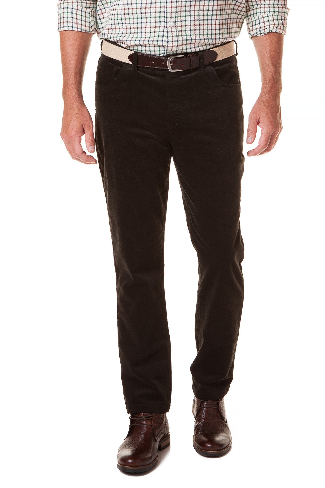 Wayfarer 5 Pocket Corduroy Pants for Men - Charcoal Gray Casual Trousers | Perfect for Work, Travel & Everyday Wear