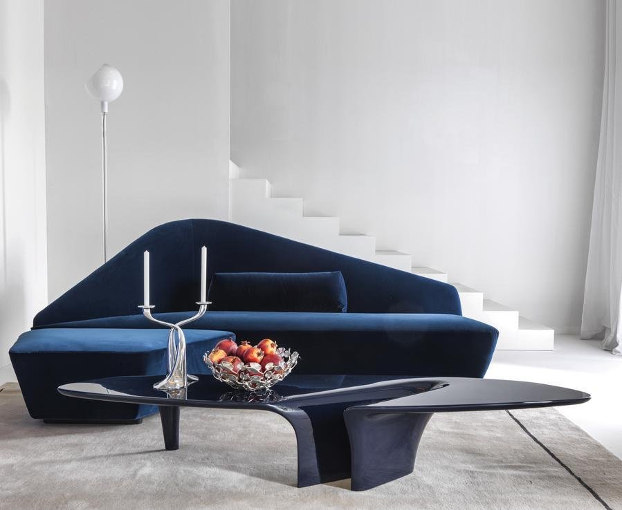 Driade Waterfall Coffee Table - Modern Glass & Wood Design for Living Room, Lounge, and Office Decor