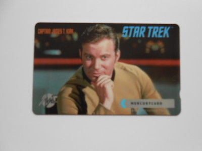 Original Star Trek Captain Kirk Phone Card - 1990s Collectible Memorabilia for Fans & Trekkies - Perfect for Display, Gifts, and Nostalgic Collections