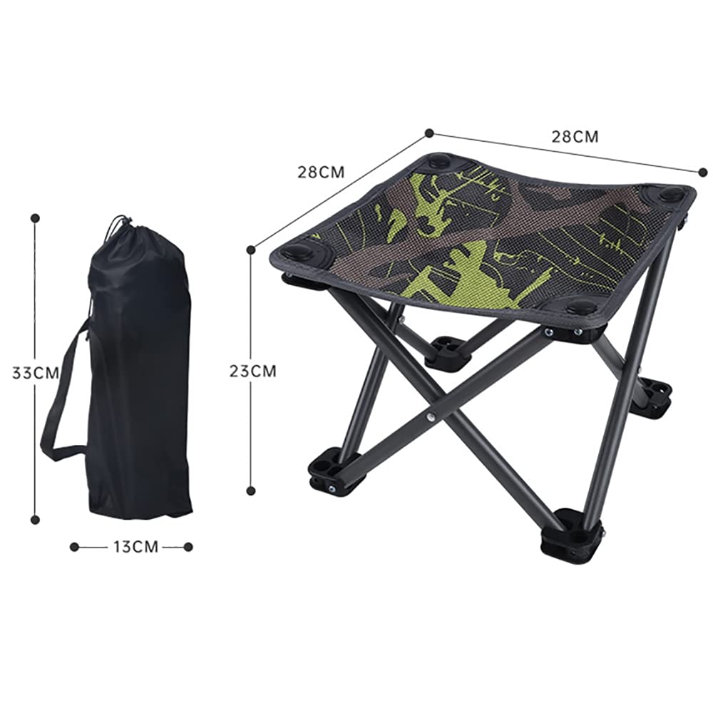 Portable Folding Camping Chair with Stool - Lightweight Outdoor Chair for Travel, Fishing, Hiking, Gardening, Picnic, Beach & Camping (12