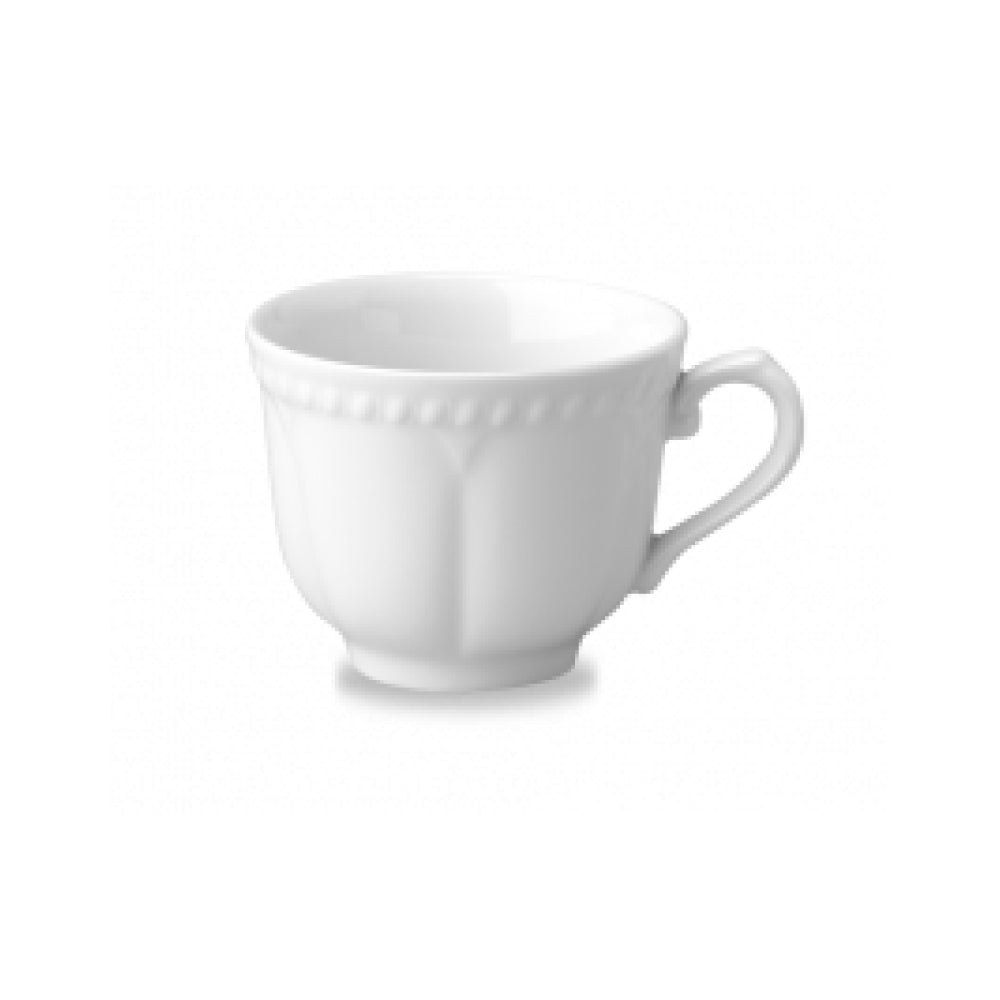 Premium Churchill 7.4 Oz Super Vitrified Buckingham Elegant Tea Cup Set - 24/Case (W BCE1) - Perfect for Afternoon Tea, Bridal Showers & Luxury Hotel Dining