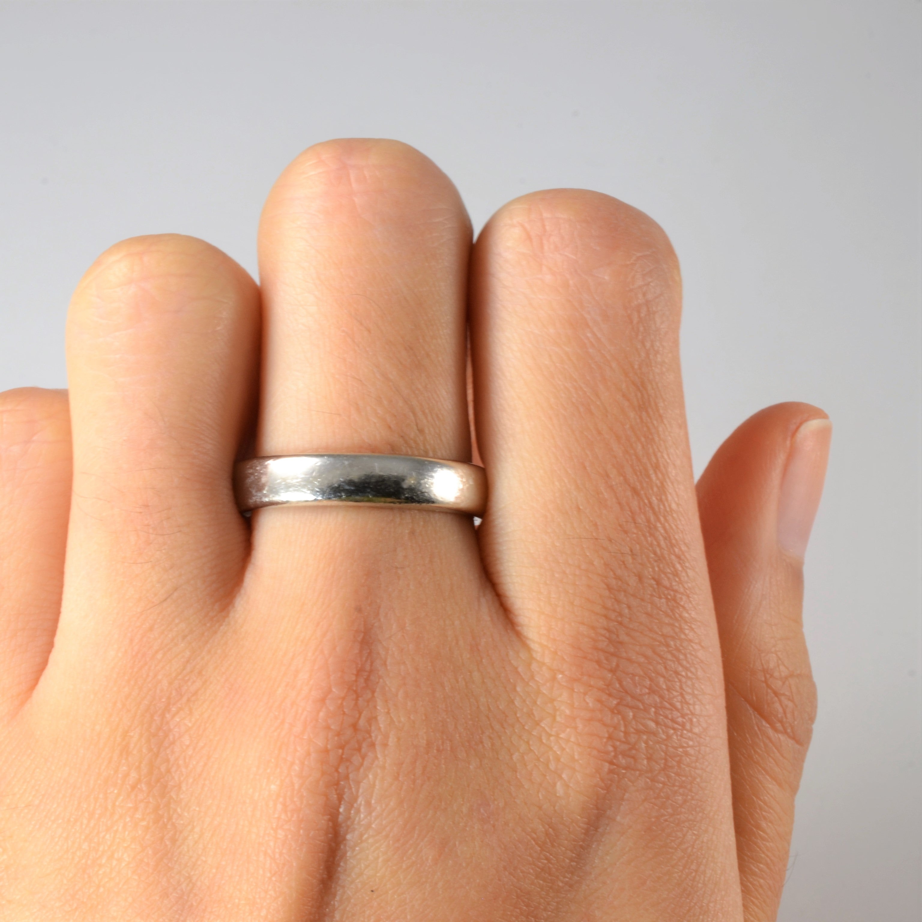 Tiffany & Co. Platinum Wedding Band Ring for Men - Size 10 | Luxury Classic Wedding Jewelry for Engagement, Anniversary & Special Occasions