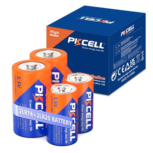 4-Count (C+D Batteries)