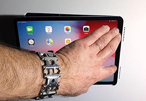 Invisible Flush Mount for iPad Air 4th Gen (2020) with Grills - Secure Wall Mounting Bracket for Home & Office Use