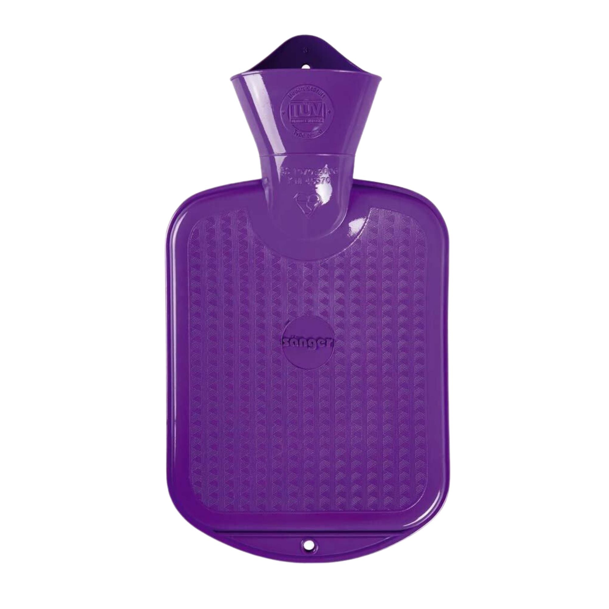 0.8L Purple Sanger Hot Water Bottle for Pain Relief - Warm & Cozy Comfort for Cramps, Back Pain & Cold Nights - BPA Free, Leak Proof Design