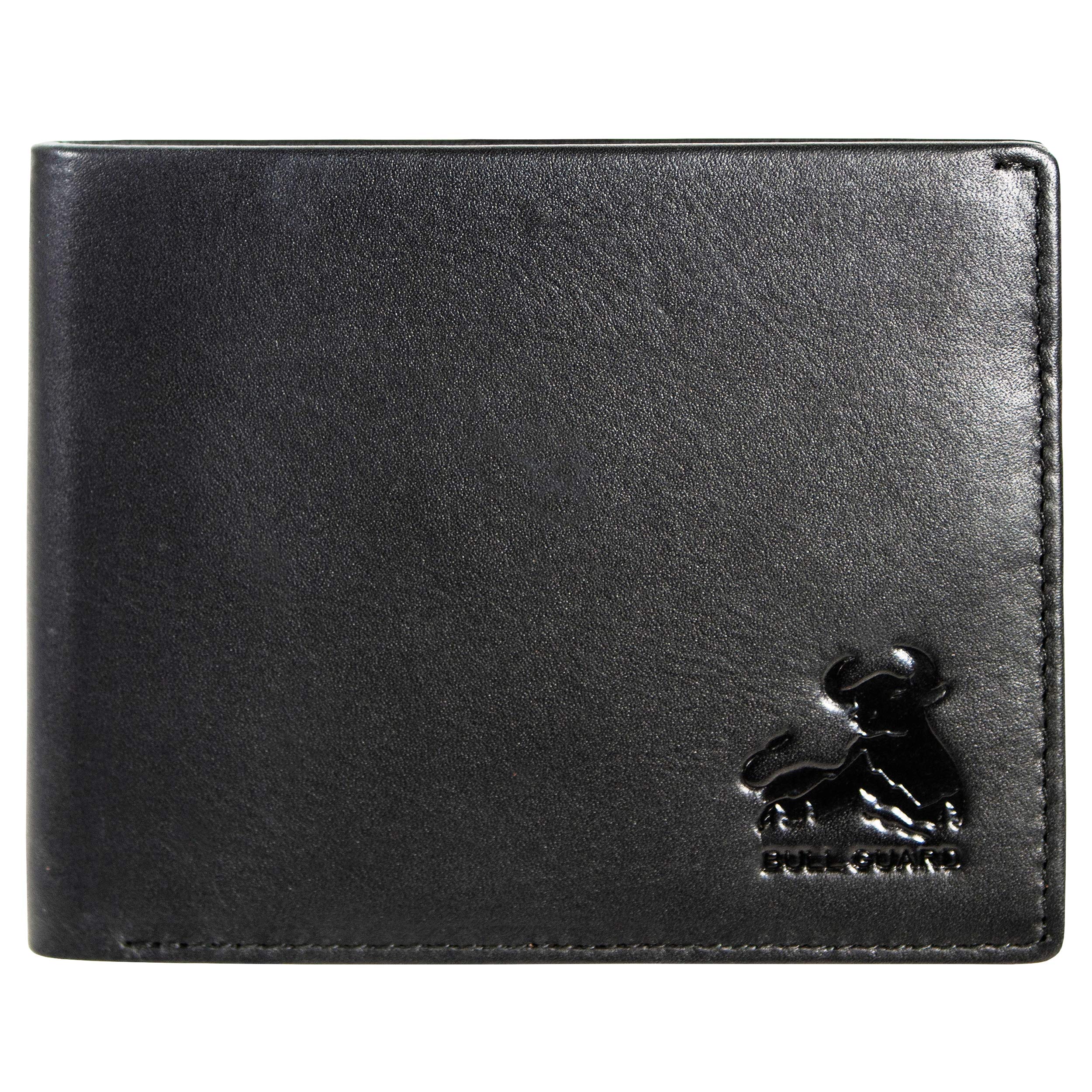 BULL GUARD RFID Blocking Wallet for Men - Slim Bifold Genuine Nappa Leather Wallet with Anti-Theft Protection - Perfect for Travel, Business & Everyday Use