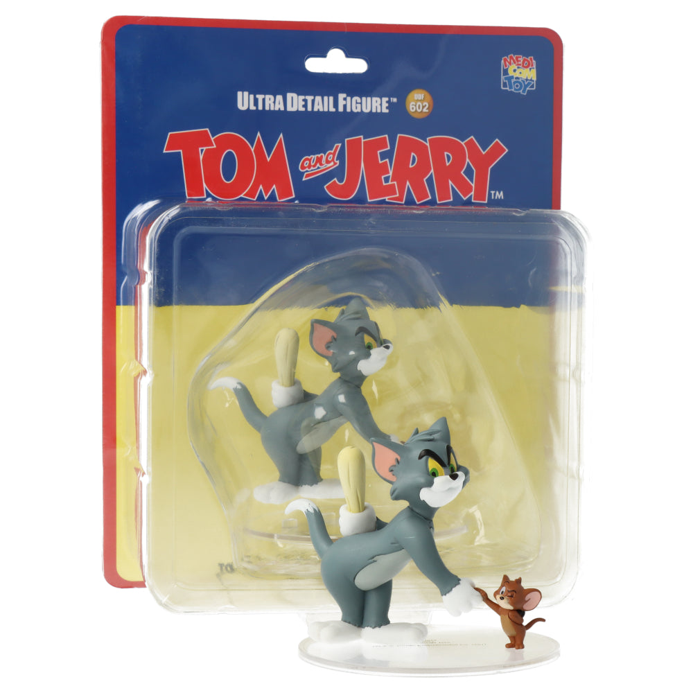 Tom and Jerry Action Figure Set - Tom with Club & Jerry with Bomb - Collectible Cartoon Character Statue for Display, Gift, or Home Decor