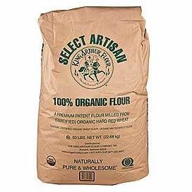 King Arthur Organic Artisan Select Flour 50lb - Premium Baking Flour for Bread, Pastries & Artisan Baking
