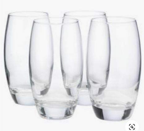 Premium 510ml Highball Glasses Set of 6 - Durable EDGE 99 Drinking Tumblers for Cocktails, Iced Coffee & Everyday Use - Dishwasher Safe Barware for Home & Restaurant