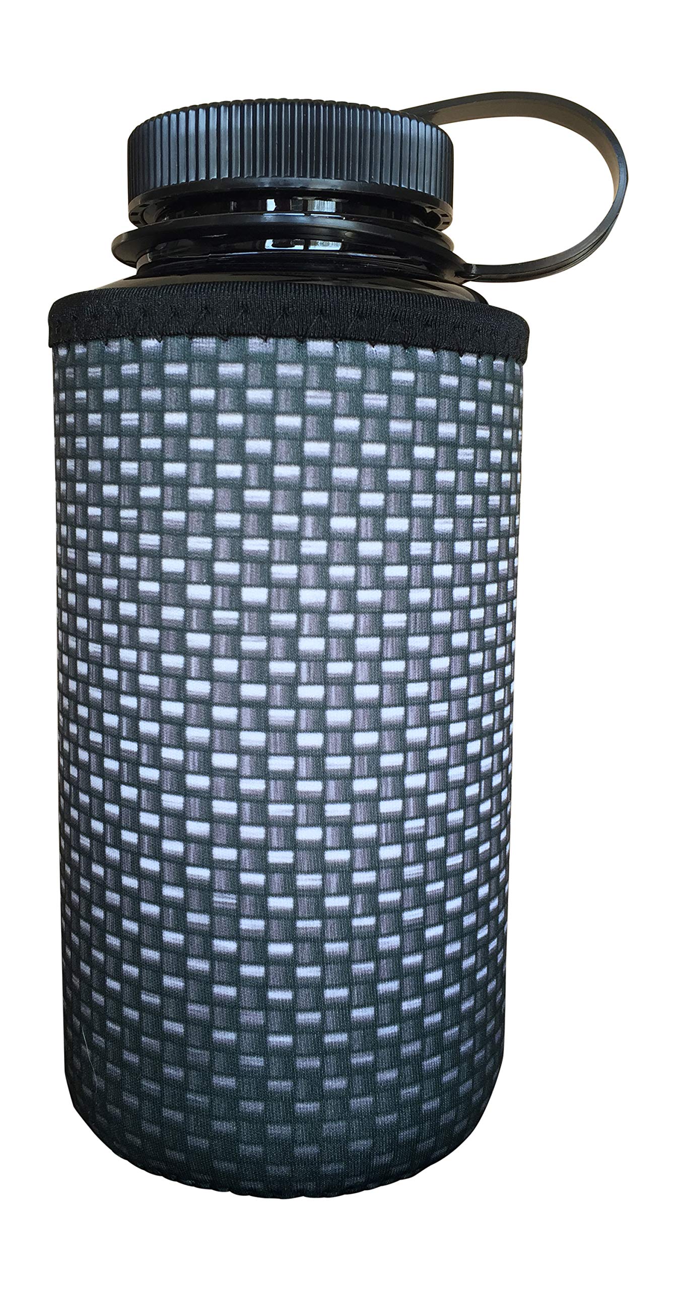 Koverz XL Neoprene Insulated Water Bottle Cooler (32-40 oz) - Carbon Fiber Design for Hot & Cold Drinks - Perfect for Hiking, Gym, Office & Outdoor Activities