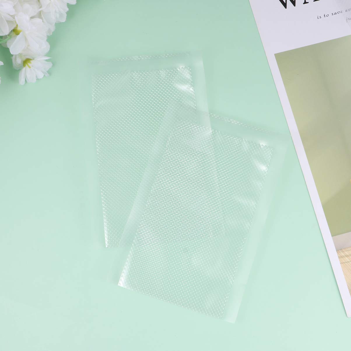 100pcs Tofu Mold & Vacuum Sealer Bags - Airtight Food Storage Bags for Tofu Press, Meal Prep, Travel, Fridge Organization & Sous Vide Cooking | Perfect for Delicatessen, Sausage, Fruits & Vegetables Preservation
