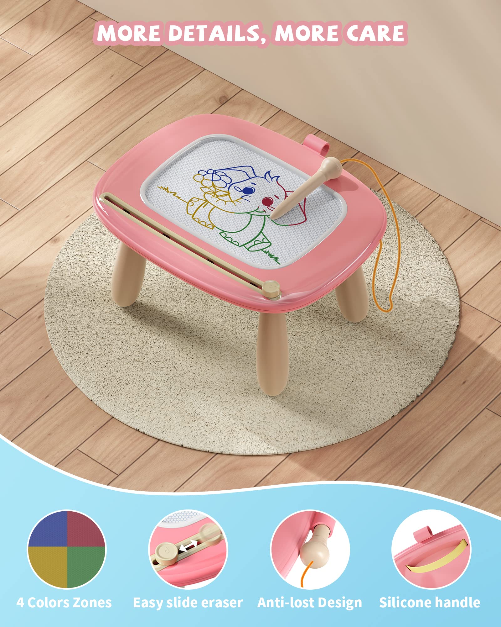 Magnetic Drawing Board for Toddlers 1-2 Years - Educational Doodle Toy for Preschool Learning | Perfect Gift for Christmas & Birthdays
