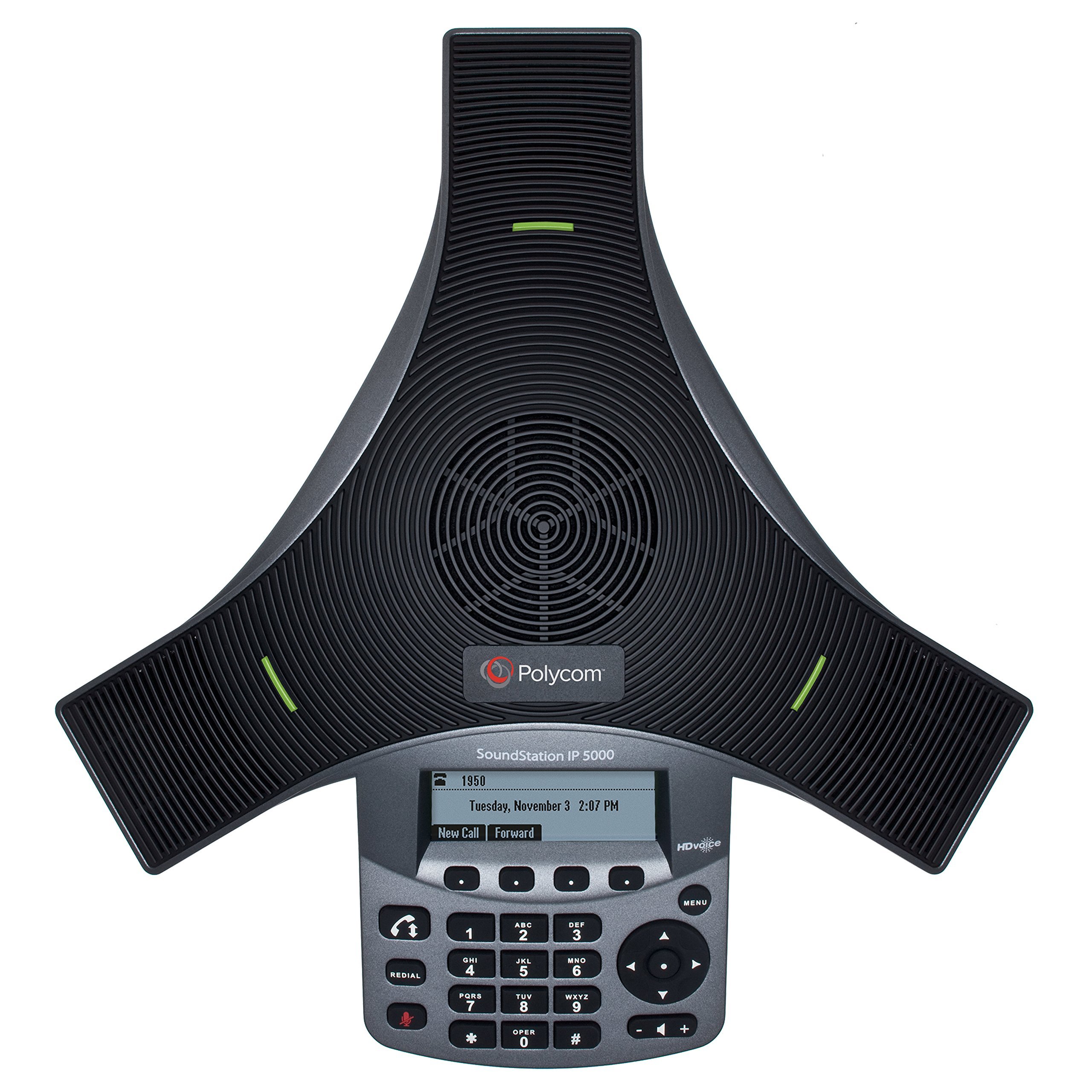 Polycom IP5000 VoIP Desk Phone - SoundStation with HD Audio (Renewed, Black) for Home Office & Business Conference Calls