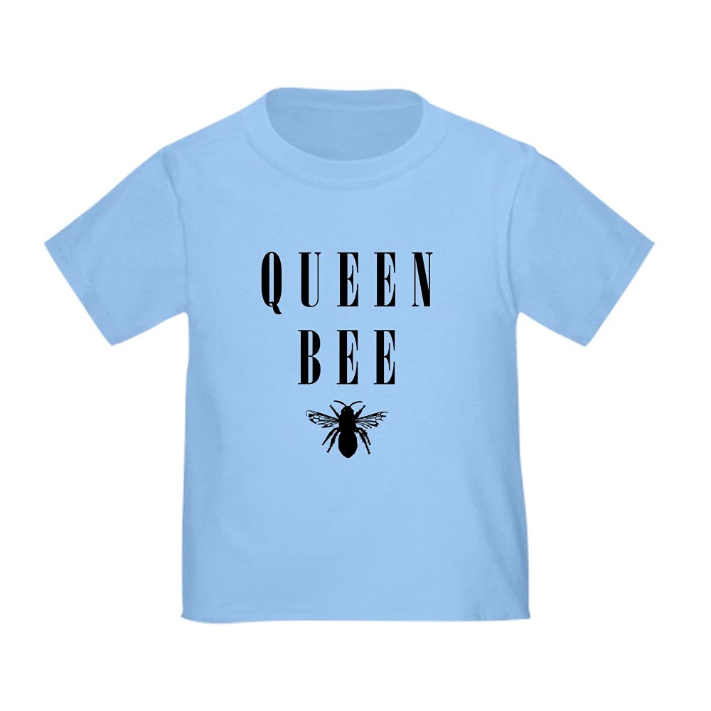 Queen Bee Toddler T-Shirt - Cute & Comfortable Cotton Tee for Baby Girls - Perfect for Playdates, Birthday Parties & Everyday Wear