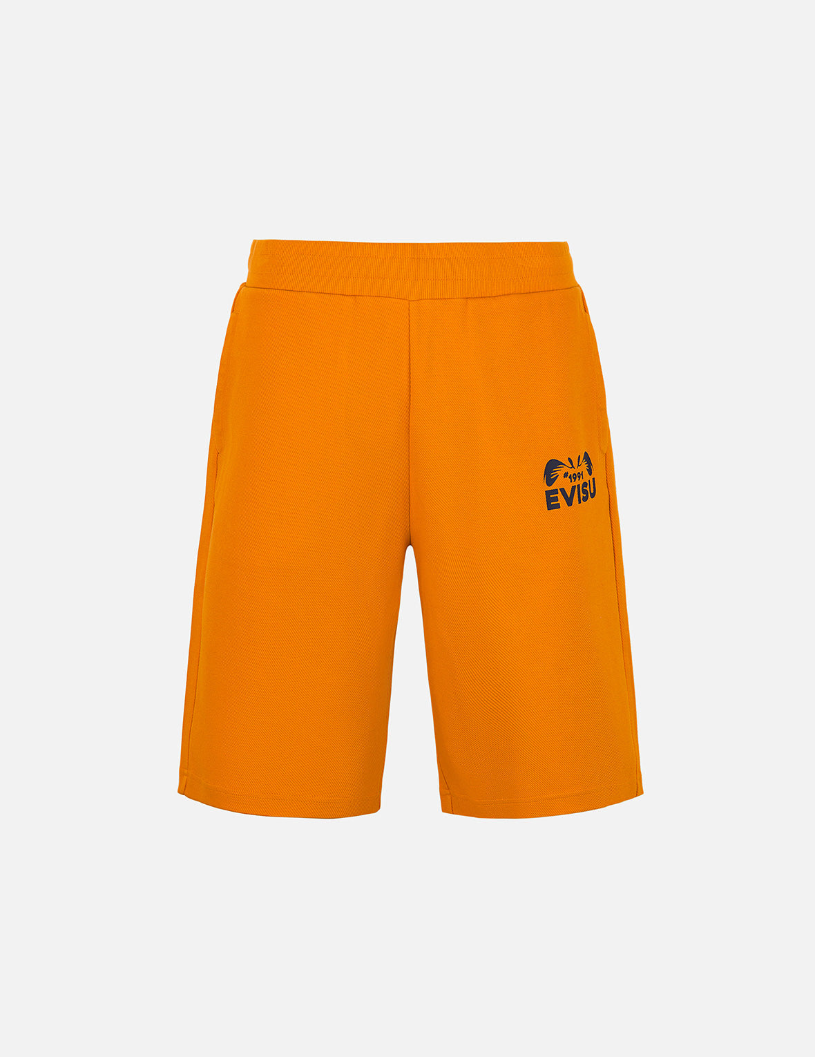 EVISU x Godhead Daicock Print Regular Fit Sweatshorts - Men's Casual Athletic Shorts for Gym, Running & Summer Streetwear