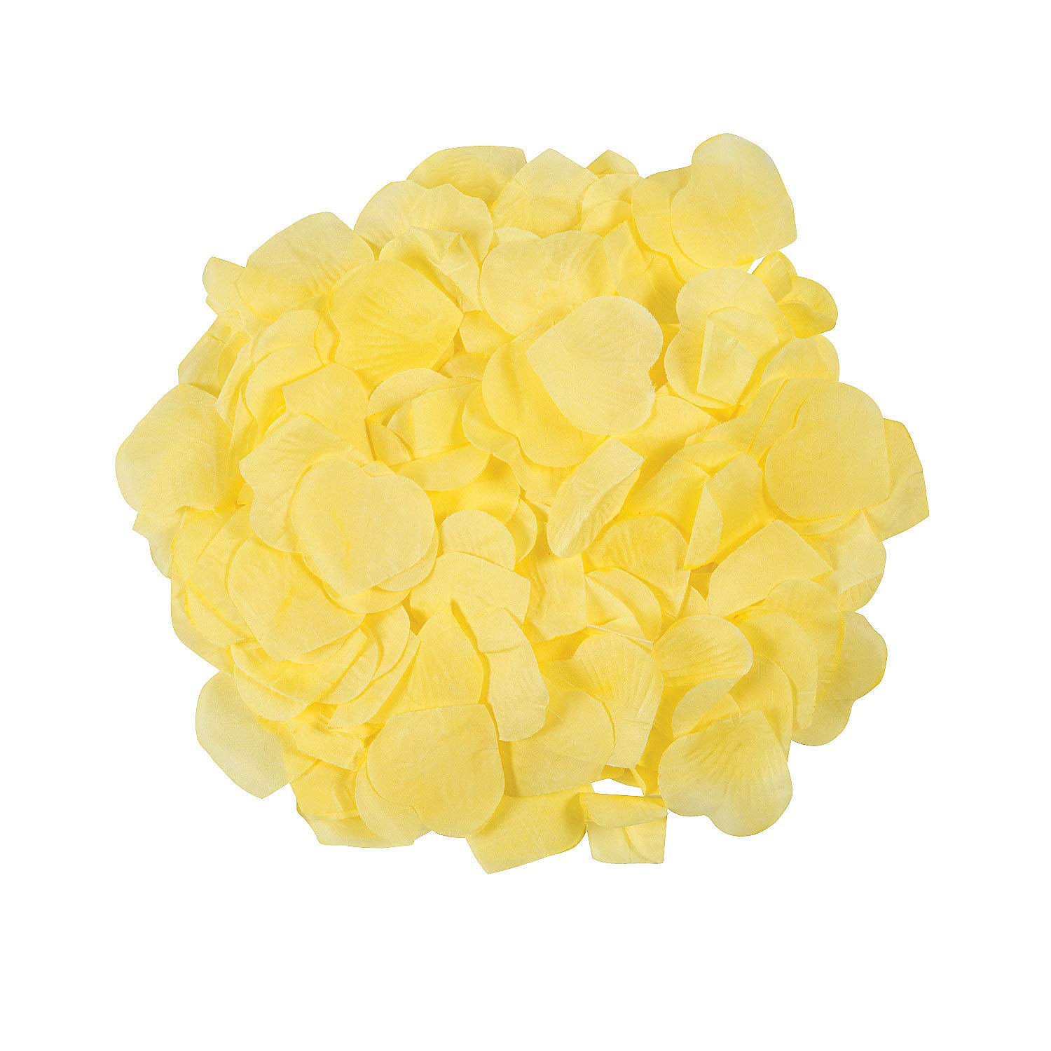 Premium Yellow Rose Petals - 100% Polyester Artificial Flower Petals for Wedding Decor, Party Confetti & DIY Crafts