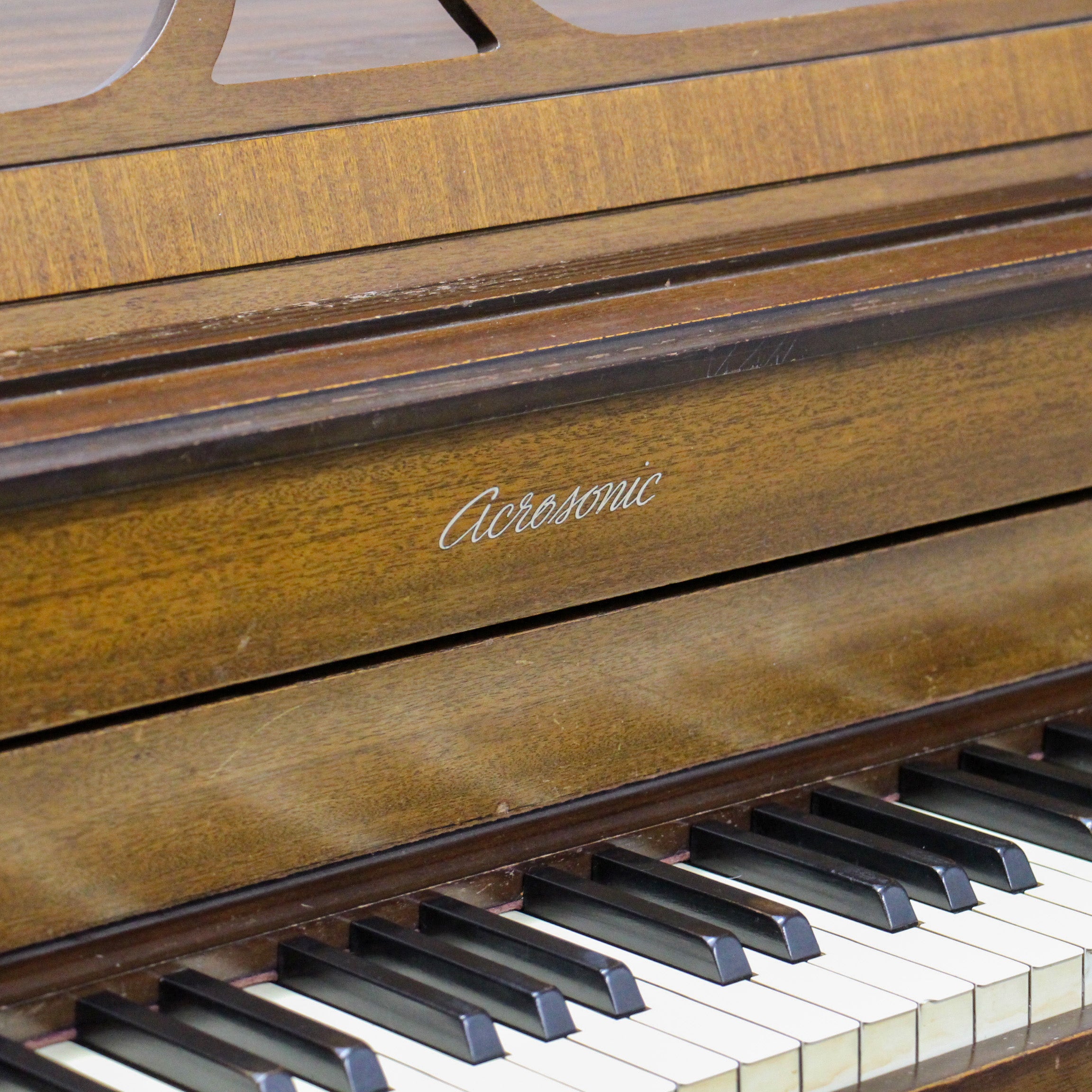 Acrosonic by Baldwin Spinet/Console Piano - Cherry Wood Finish | Perfect for Home, Studio & Music Lessons | Vintage Upright Piano