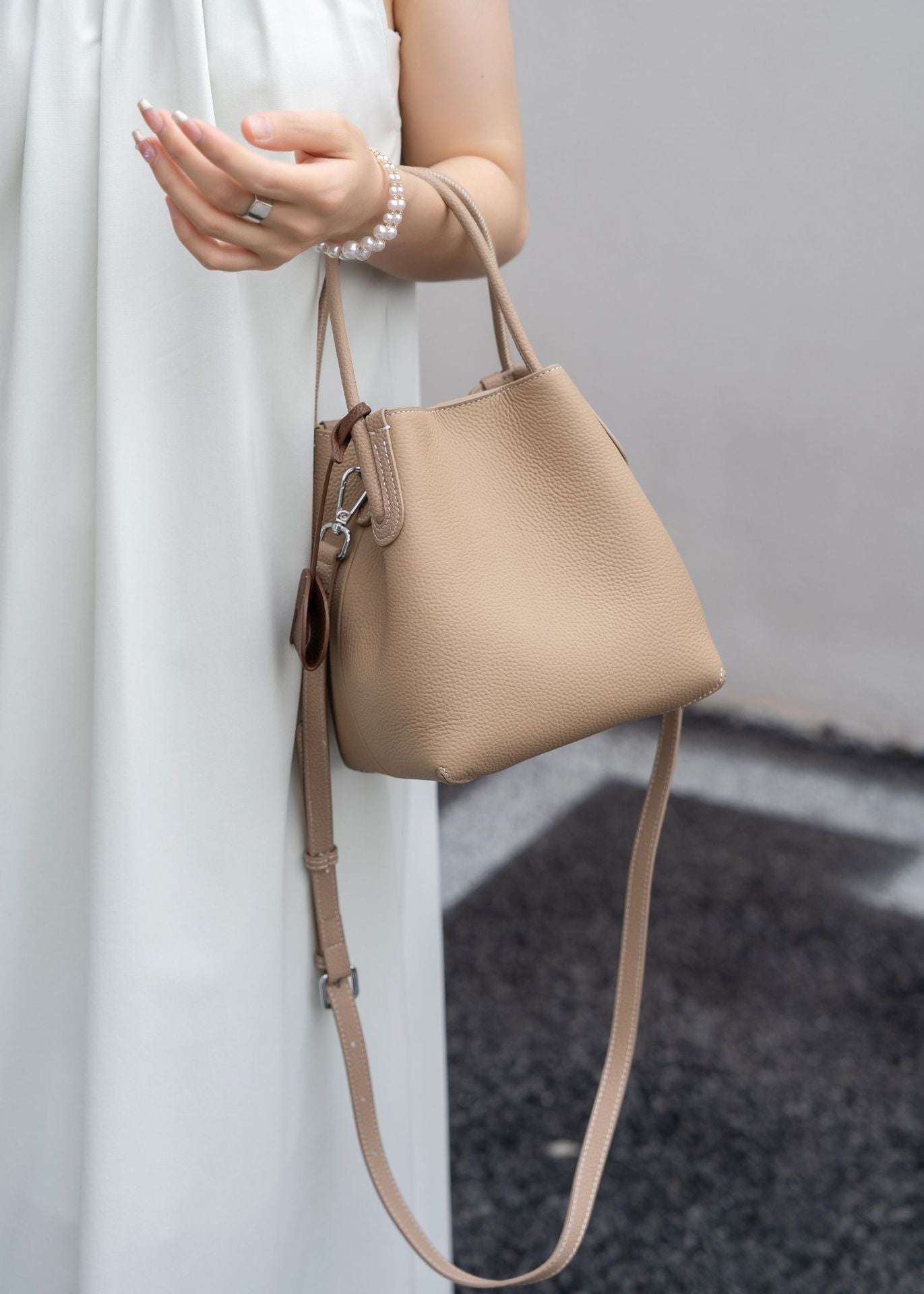 Mini Leather Bucket Bag for Women - Stylish Crossbody Purse with Adjustable Strap - Perfect for Travel, Shopping & Everyday Use