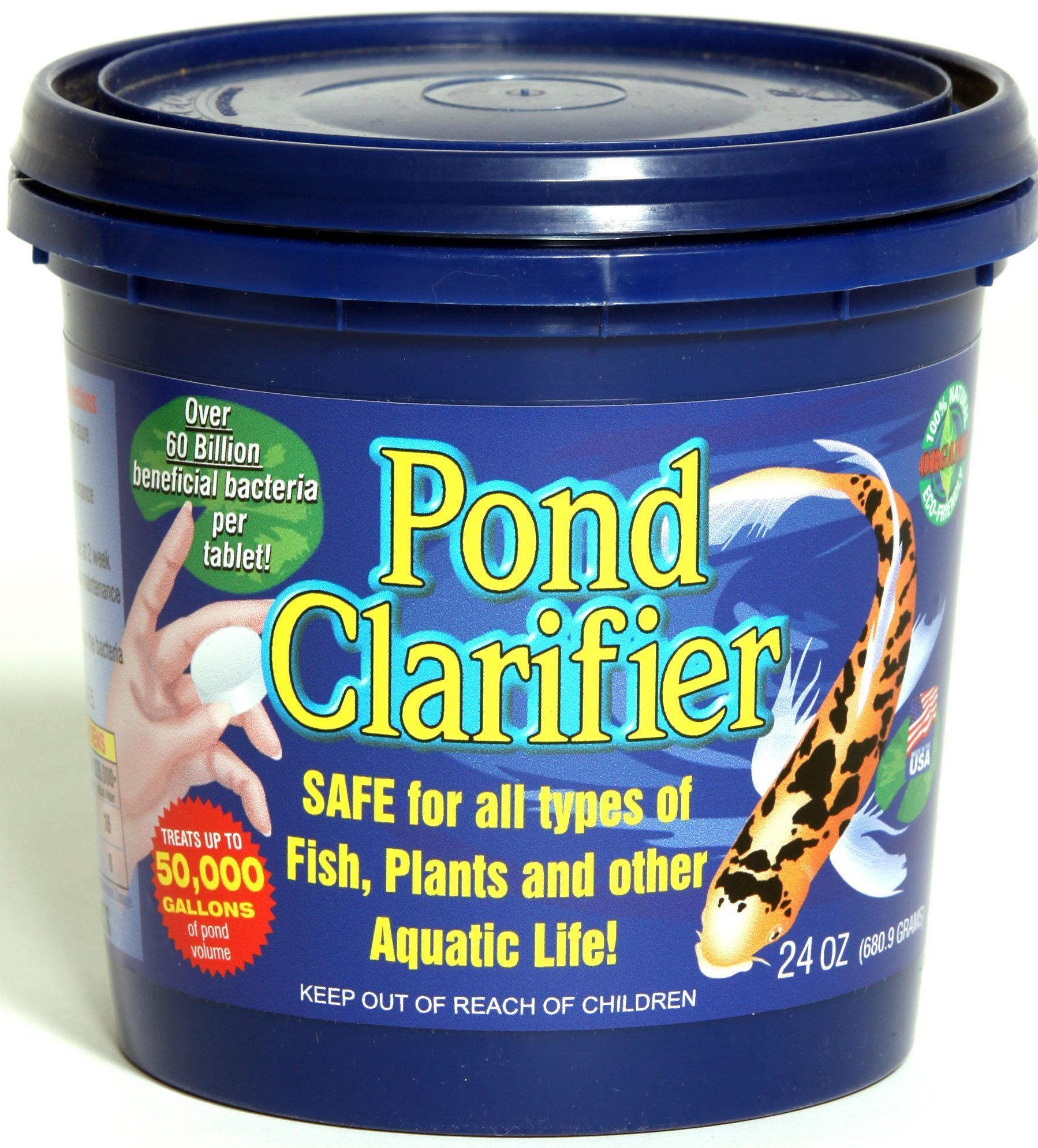 Pond Clarifier 10 Tablet Pail - Effective Water Treatment for Clear & Healthy Ponds | Perfect for Garden Ponds, Koi Ponds & Water Features