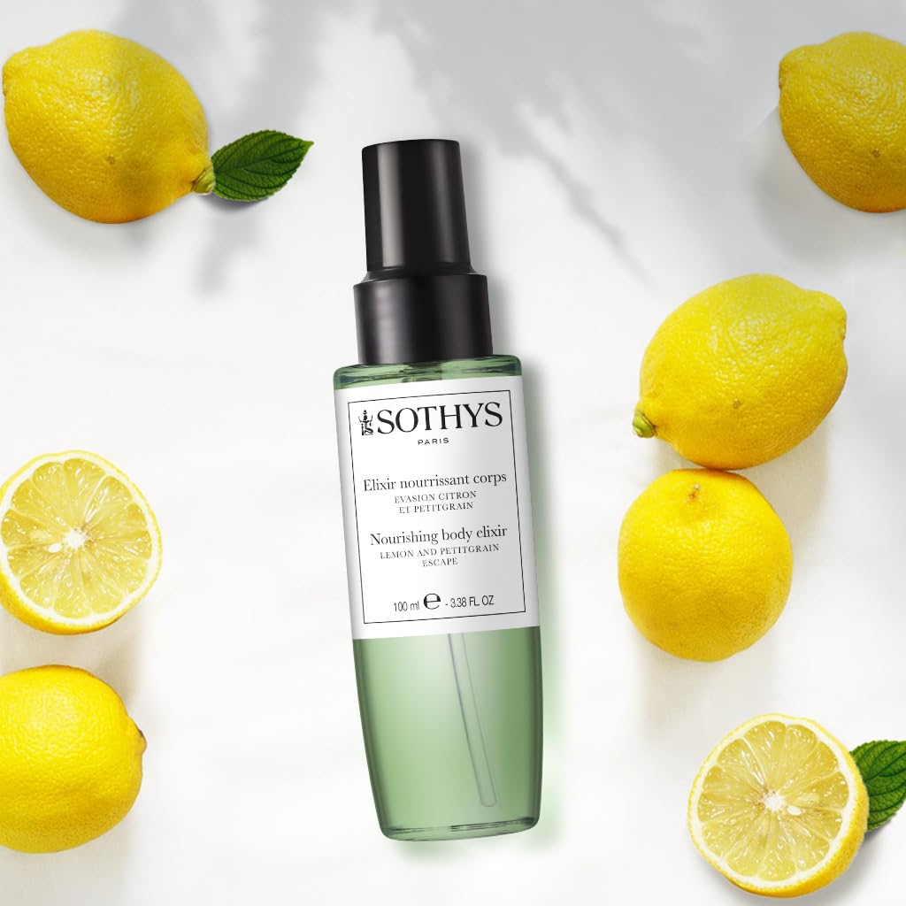 SOTHYS Nourishing Body Elixir with Lemon & Petitgrain - Hydrating Skin Care for Dry Skin | Perfect for Spa Day, Post-Shower Moisturizing & Relaxation Therapy