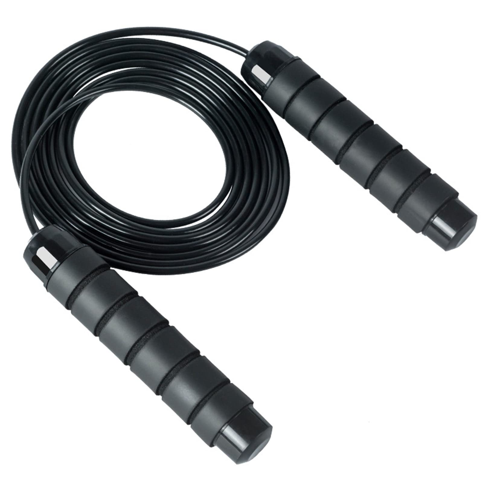 Anti-Slip Plastic Handles Speed Jump Rope - Adjustable PVC Skipping Rope with Ball Bearings for Tangle-Free Workouts - Perfect for Fitness Training, Cardio Exercise & Home Gym
