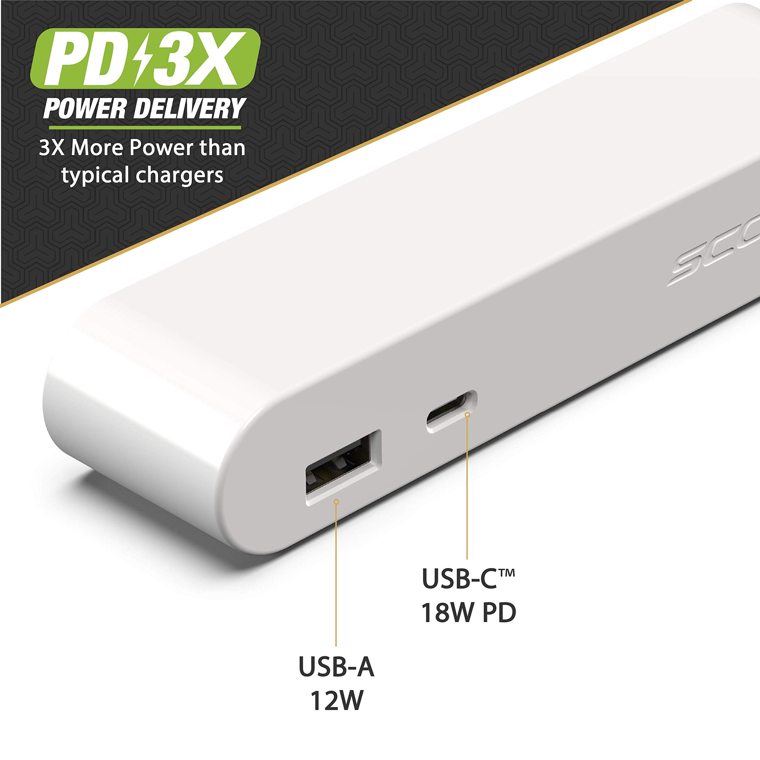 Scosche BLKIT2WT BaseLynx Modular Charging System - Qi-Certified Wireless Charger, Apple Watch Charger & Multi-Device Station with 2 Lightning Cables | Perfect for Home, Office & Travel Charging Needs