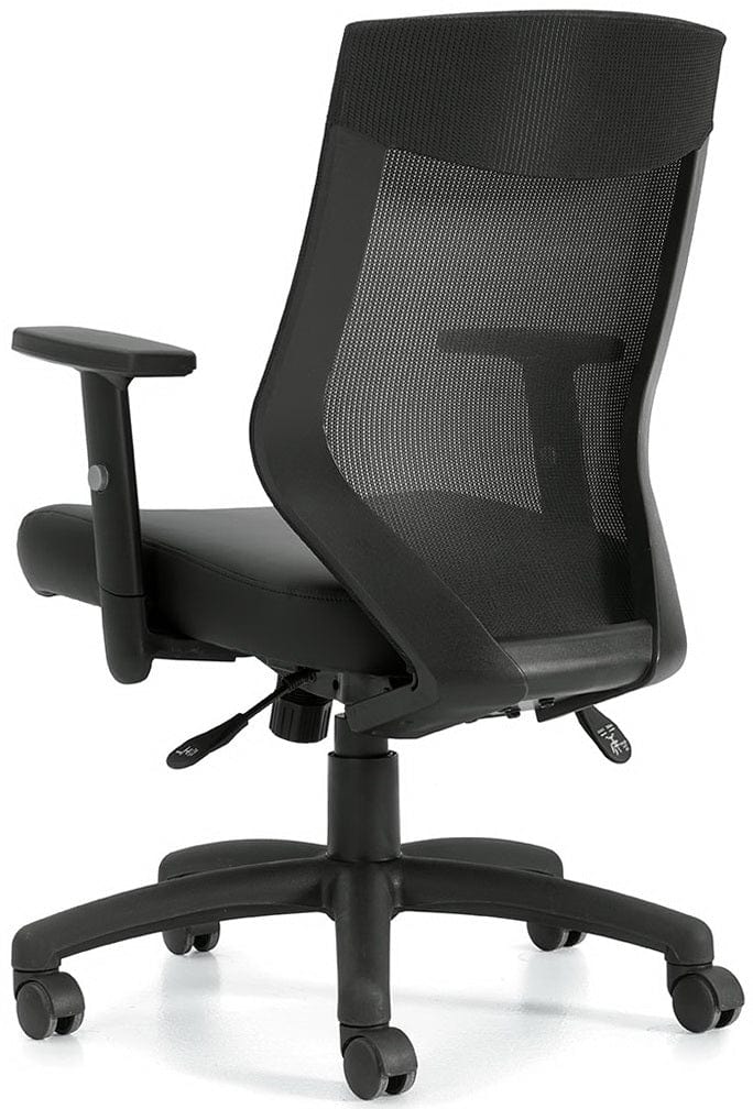 Synchro Tilter Mesh Office Chair with Adjustable Height & Lumbar Support - Ergonomic Desk Chair for Home & Office Workspaces [OTG10704B] - Perfect for Long Hours of Computer Work, Gaming, or Studying