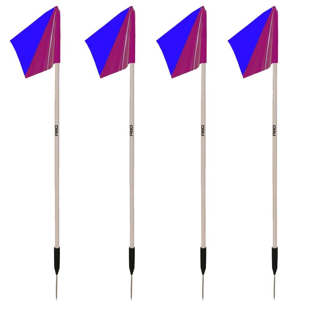 Premium Sideline Pole with Custom Club Colors Flag Sets - Perfect for Football, Soccer, and Sports Team Fan Support