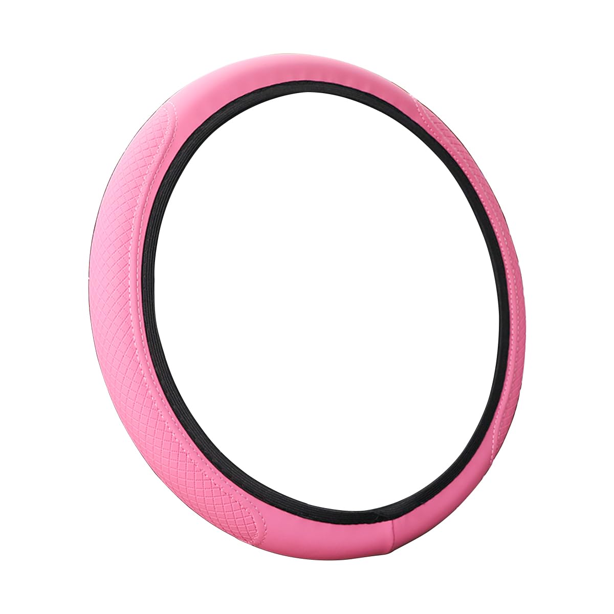 Premium Anti-Slip Leather Steering Wheel Cover - Breathable Microfiber Universal 15