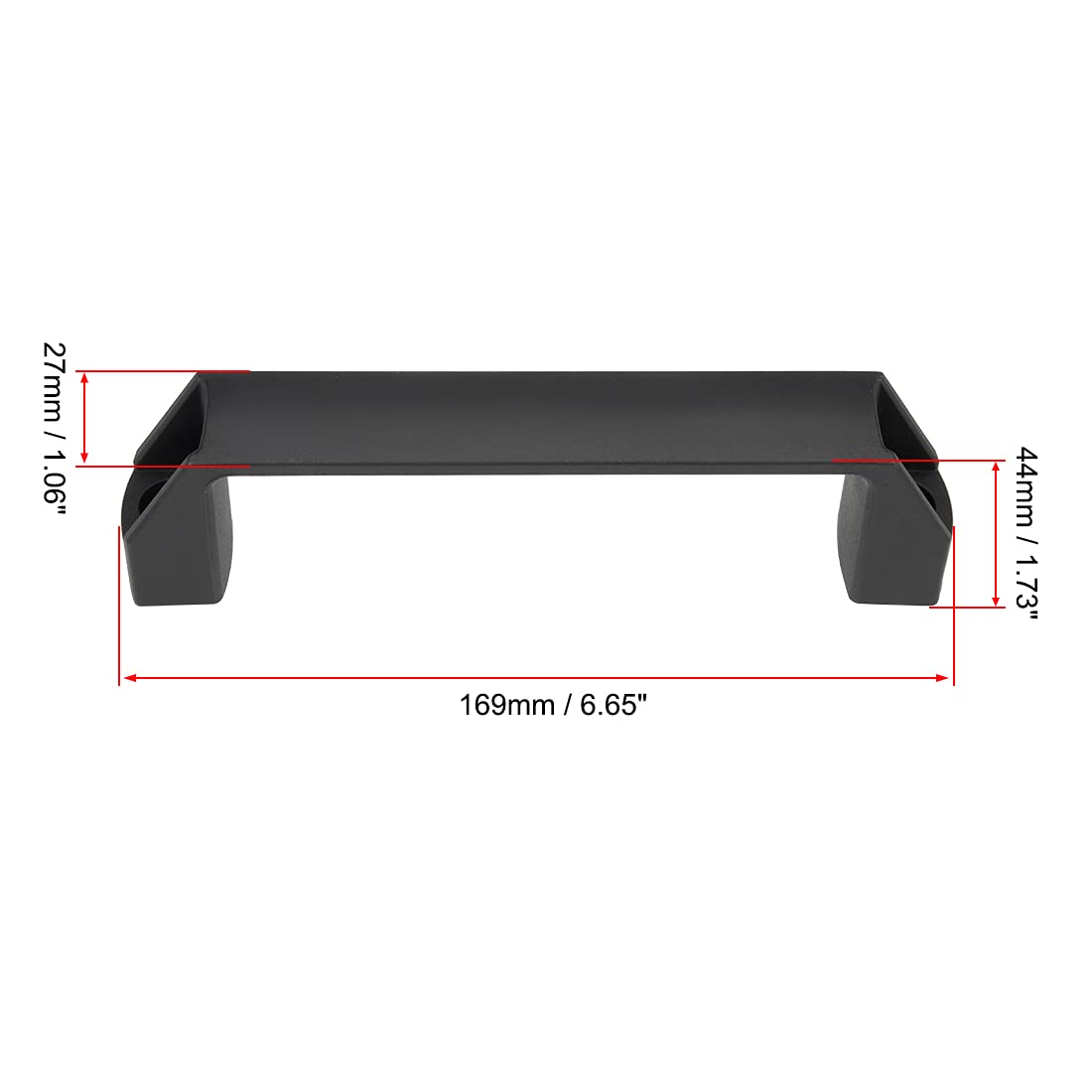 uxcell 147mm Plastic Pull Handle for Luggage & Mechanical Equipment - Durable Replacement Hardware for Suitcases, Toolboxes & Industrial Applications