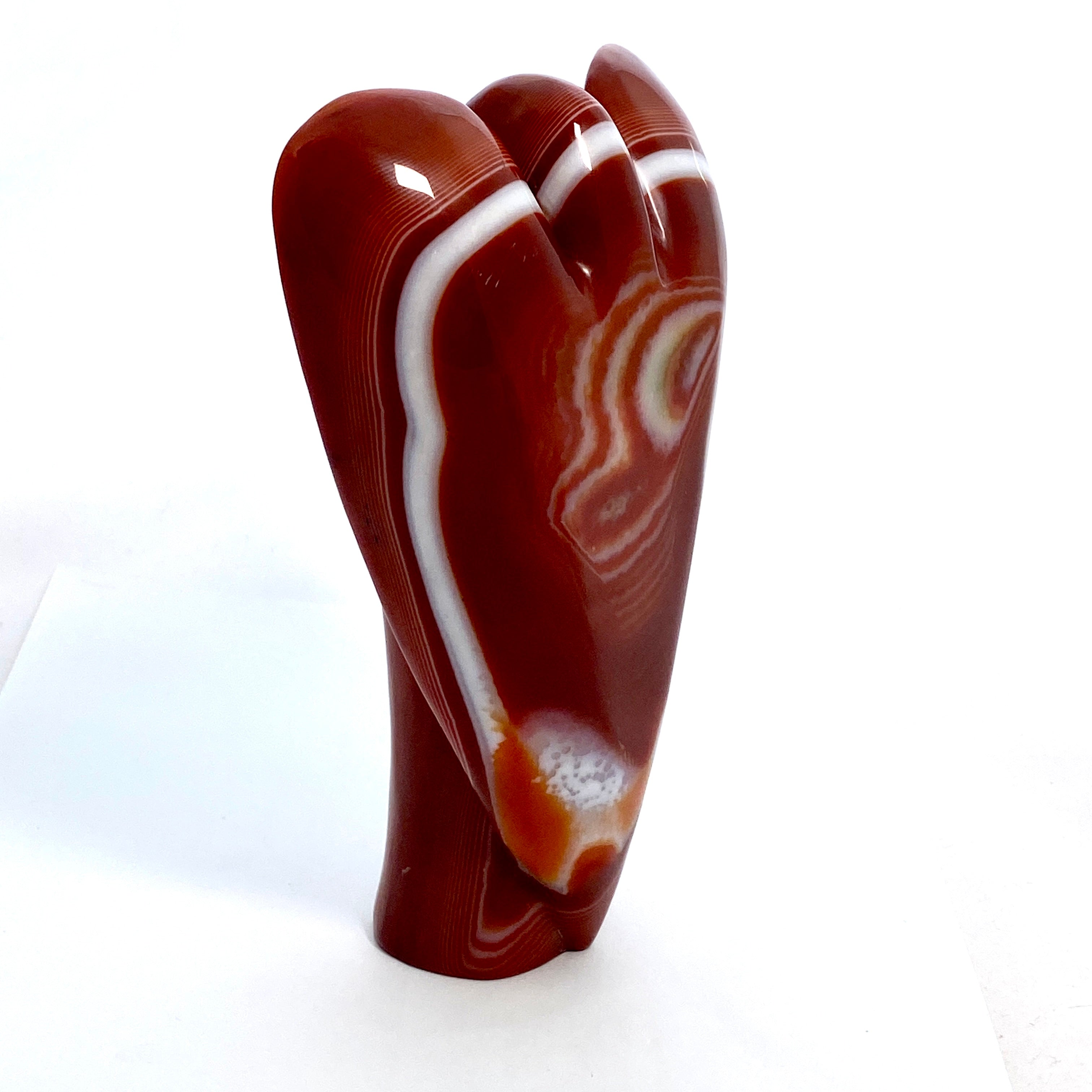 Red Sardonyx Angel RSA 01 Pendant - Genuine Gemstone Jewelry for Women, Elegant Necklace Gift for Birthday & Anniversary - Perfect for Special Occasions & Everyday Wear