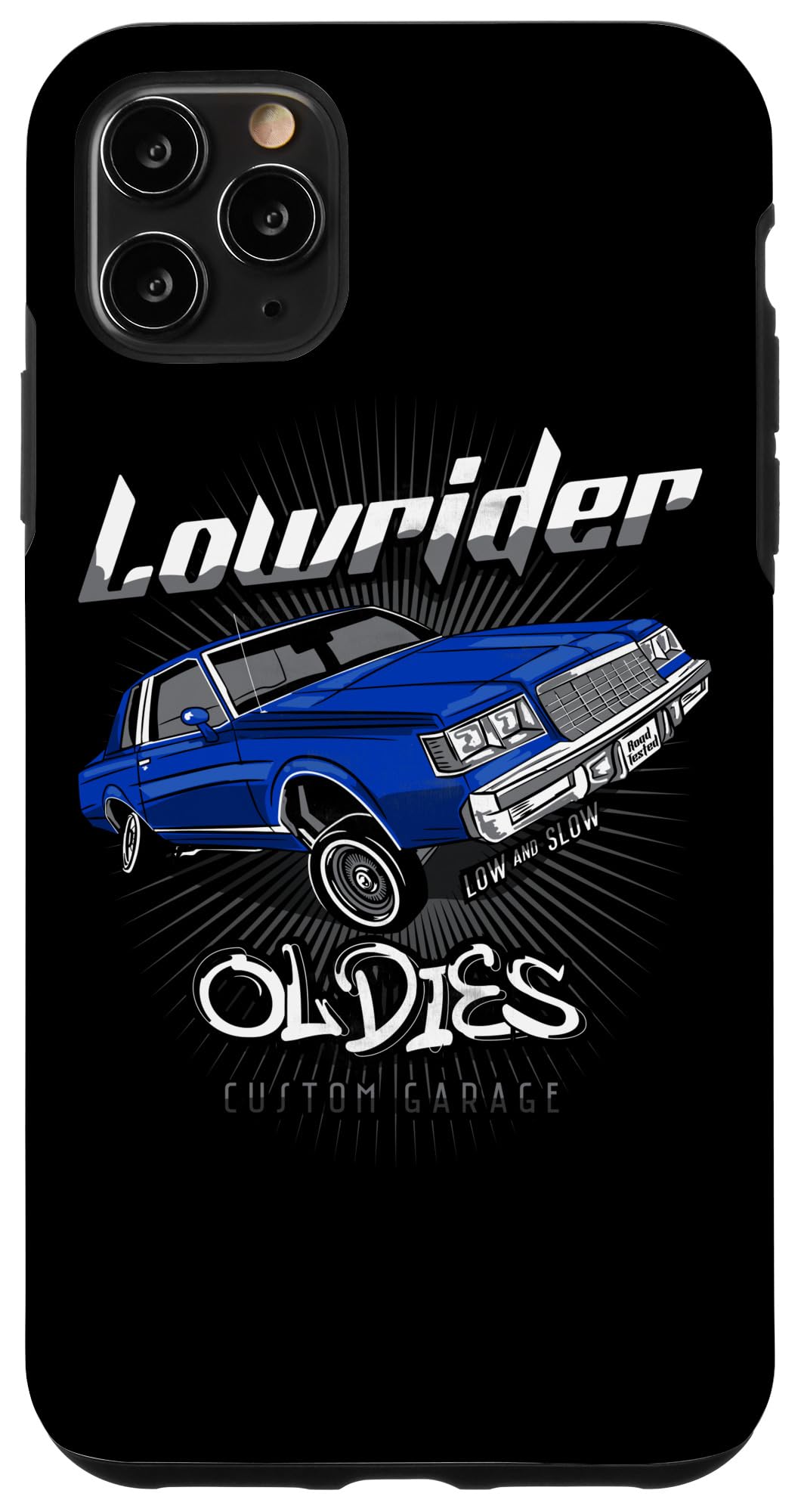 Custom iPhone 11 Pro Max Case - Lowrider Oldies Chicano Mexican Latina Rider Cholo Design - Perfect for Street Culture Enthusiasts & Music Lovers