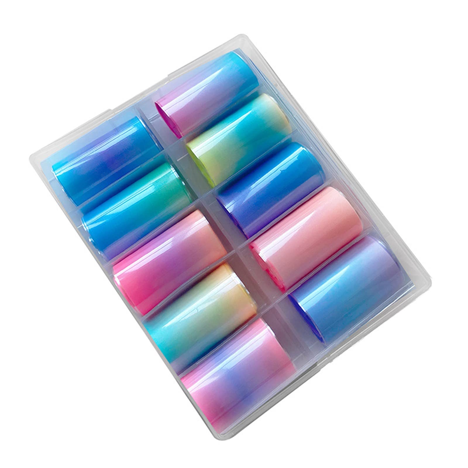 Premium Nail Art Foil Stickers - DIY Nail Decoration Transfer Sheets, Fluorescent & Color Street Nail Stickers for Salon & Home Manicures - Perfect for Parties, Weddings & Special Occasions