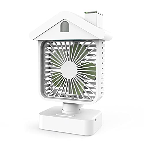 Acrosser USB Charging Water Cooled Air Conditioner Fan - Dual Humidifying Desktop Cooler for Home & Office (White) | Perfect for Workspace, Bedroom & Personal Cooling