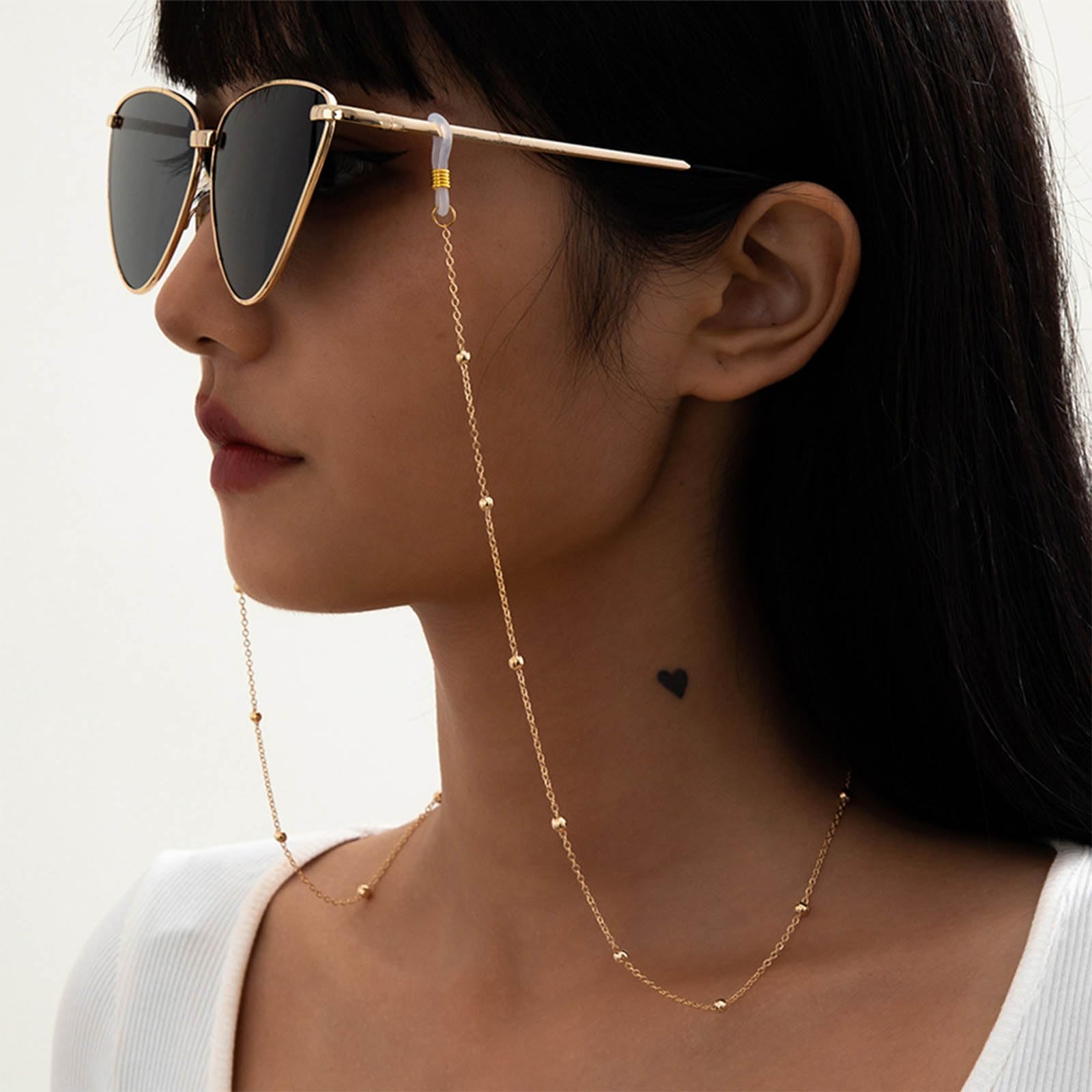 NEWITIN 11-Piece Eyeglass Chains for Women & Men - Stylish Sunglass Strap Holders, Glasses Necklace Lanyard for Reading & Fashion (Perfect for Work, Travel, and Outdoor Activities)