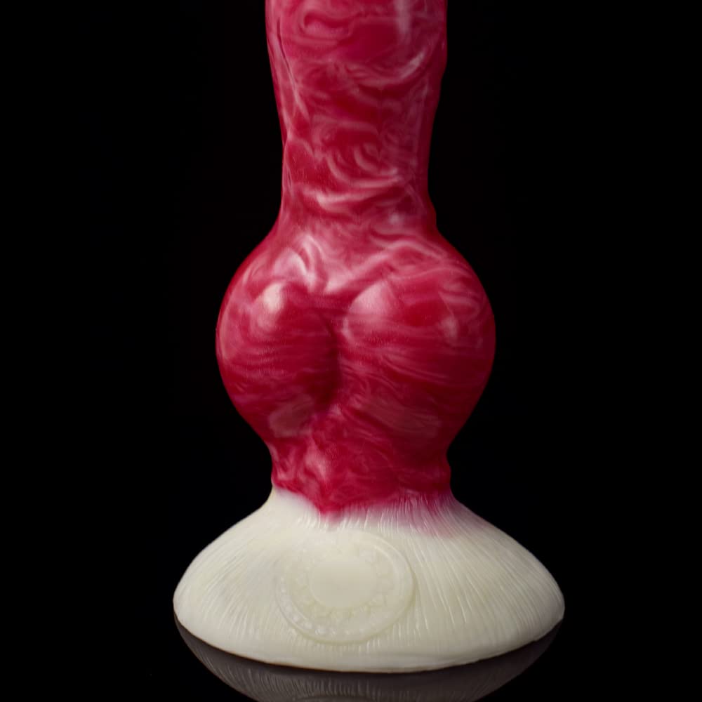 Premium Liquid Silicone Alien/Fido Dildo with Strong Suction Cup - Realistic BeHorny Adult Sex Toy for Solo Play & Couples Intimacy - Waterproof & Body-Safe for Shower, Bedroom & BDSM Scenes