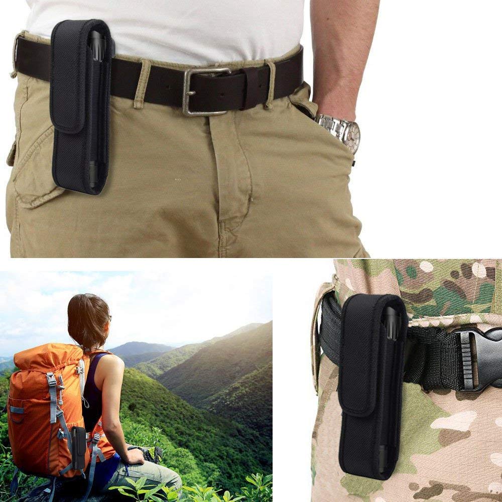 2 Pack Red LED Flashlight with Holster - High Brightness, Durable for Camping, Hiking, Emergency & Outdoor Adventures