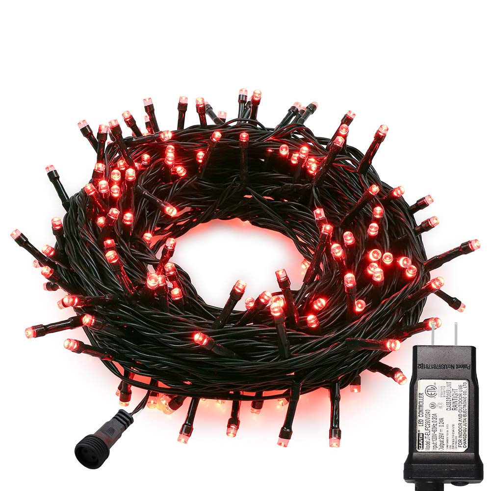 MYGOTO 33FT 100LED Halloween String Lights - Green Wire Waterproof Fairy Lights with 8 Lighting Modes & 30V UL Plug for Christmas, Party, Wedding Decorations | Indoor & Outdoor Use for Home, Garden, Patio, Yard, and Holiday Celebrations