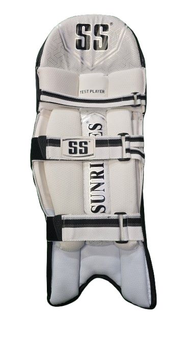 SS Test Player Black Batting Pad 2025 - Cricket Leg Guards for Professional & Amateur Players - Perfect for Practice, Matches & Training Sessions
