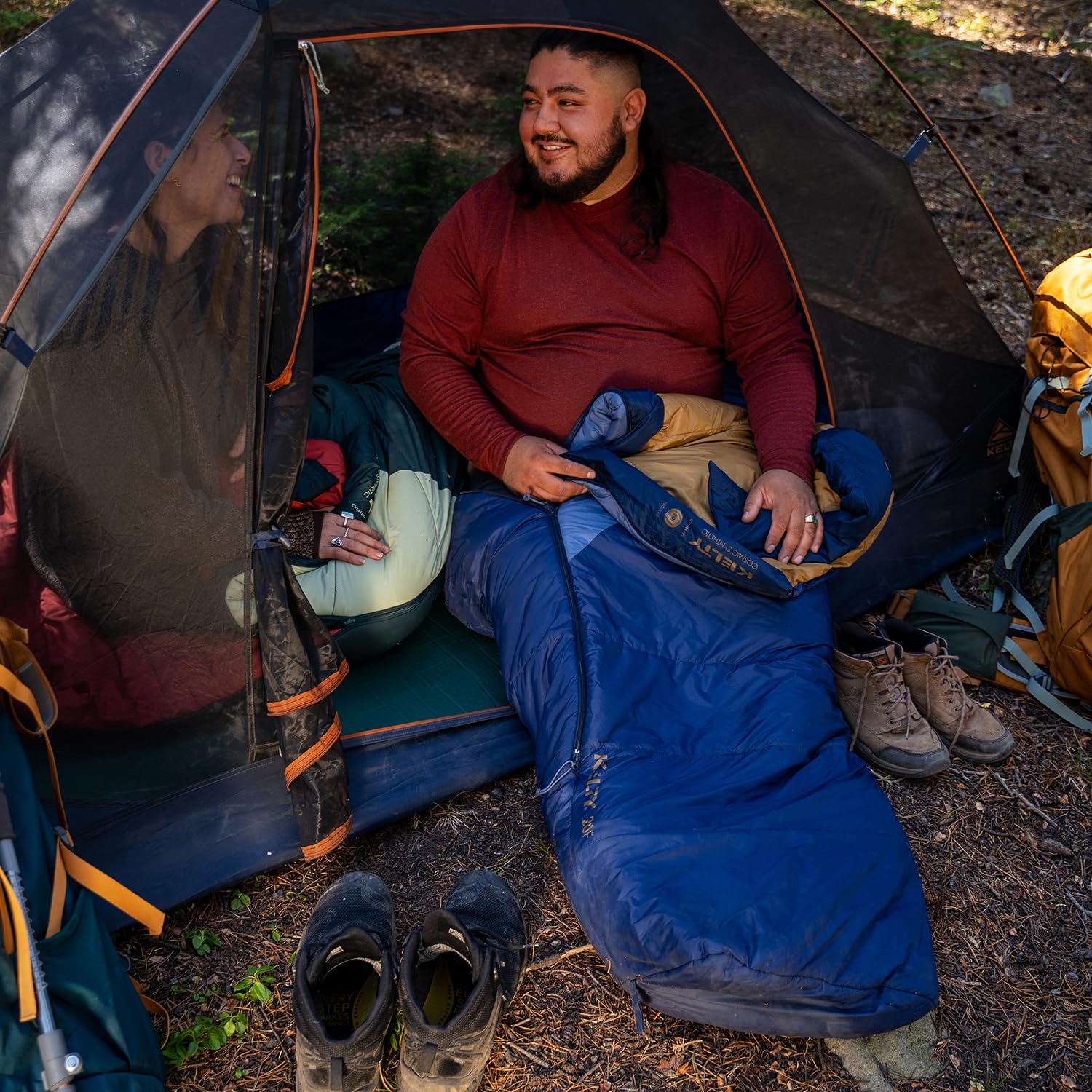 Kelty Cosmic Synthetic Fill 20 Degree Backpacking Sleeping Bag – Lightweight, Water-Resistant, Compression Straps & Stuff Sack Included – Perfect for Camping, Hiking & Outdoor Adventures