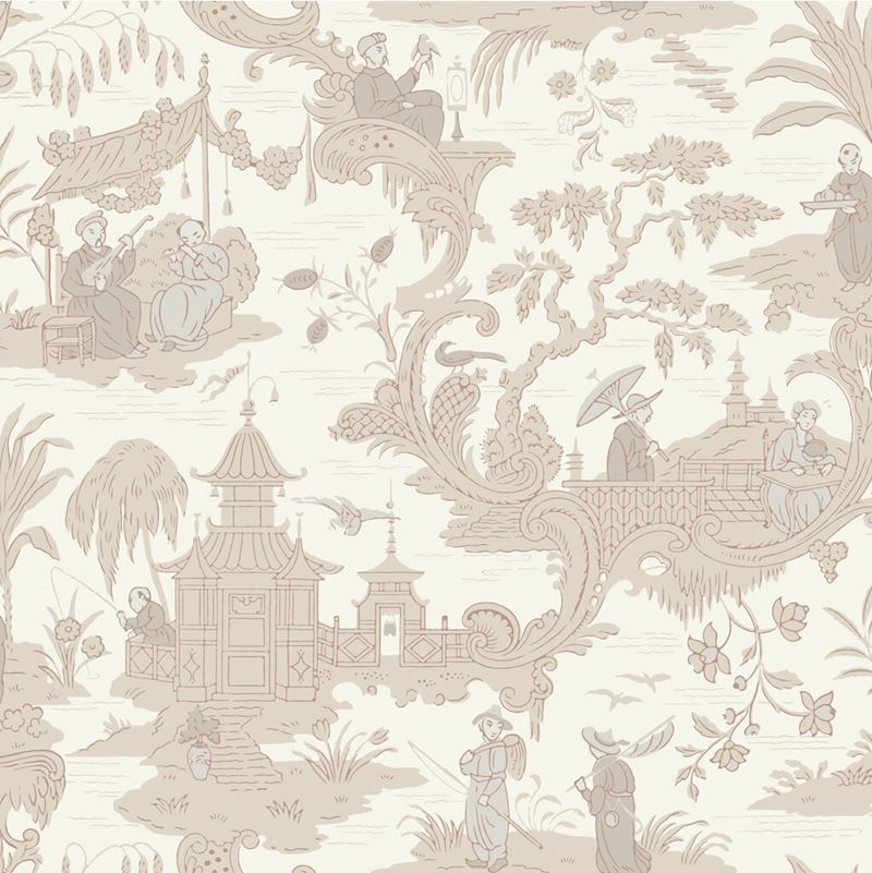 Cole and Son Chinese Toile Wallpaper - Vintage Floral Design for Living Room, Bedroom & Dining Room Decor