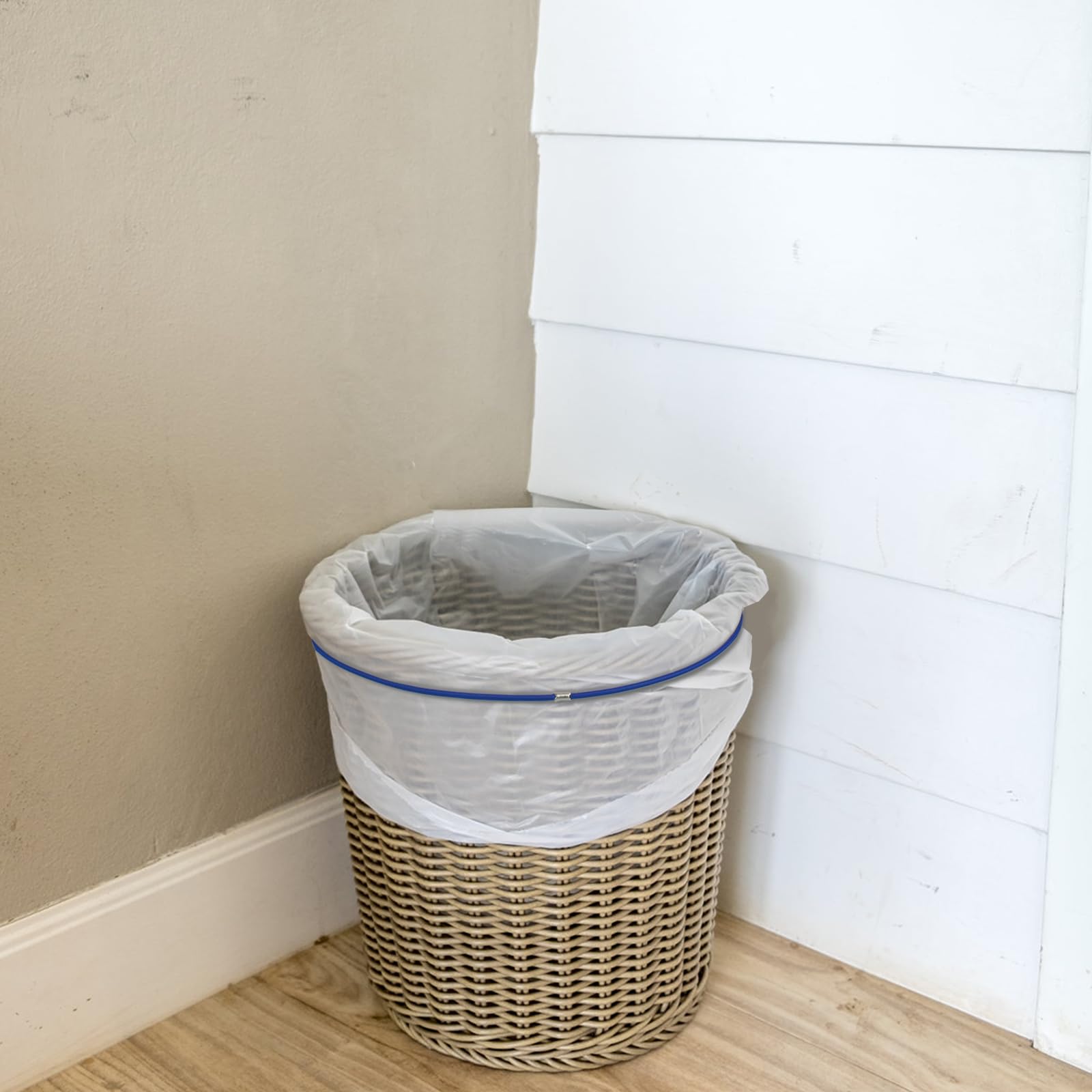 3 Pack Durable Trash Can Bands - Heavy Duty Rubber Bands for 55, 65 & 96 Gallon Garbage Cans | Secure Garbage Bags to Waste Bins, Litter Boxes & Outdoor Trash Cans | Blue Large Elastic Bands for Home, Kitchen, Office & Garage Use