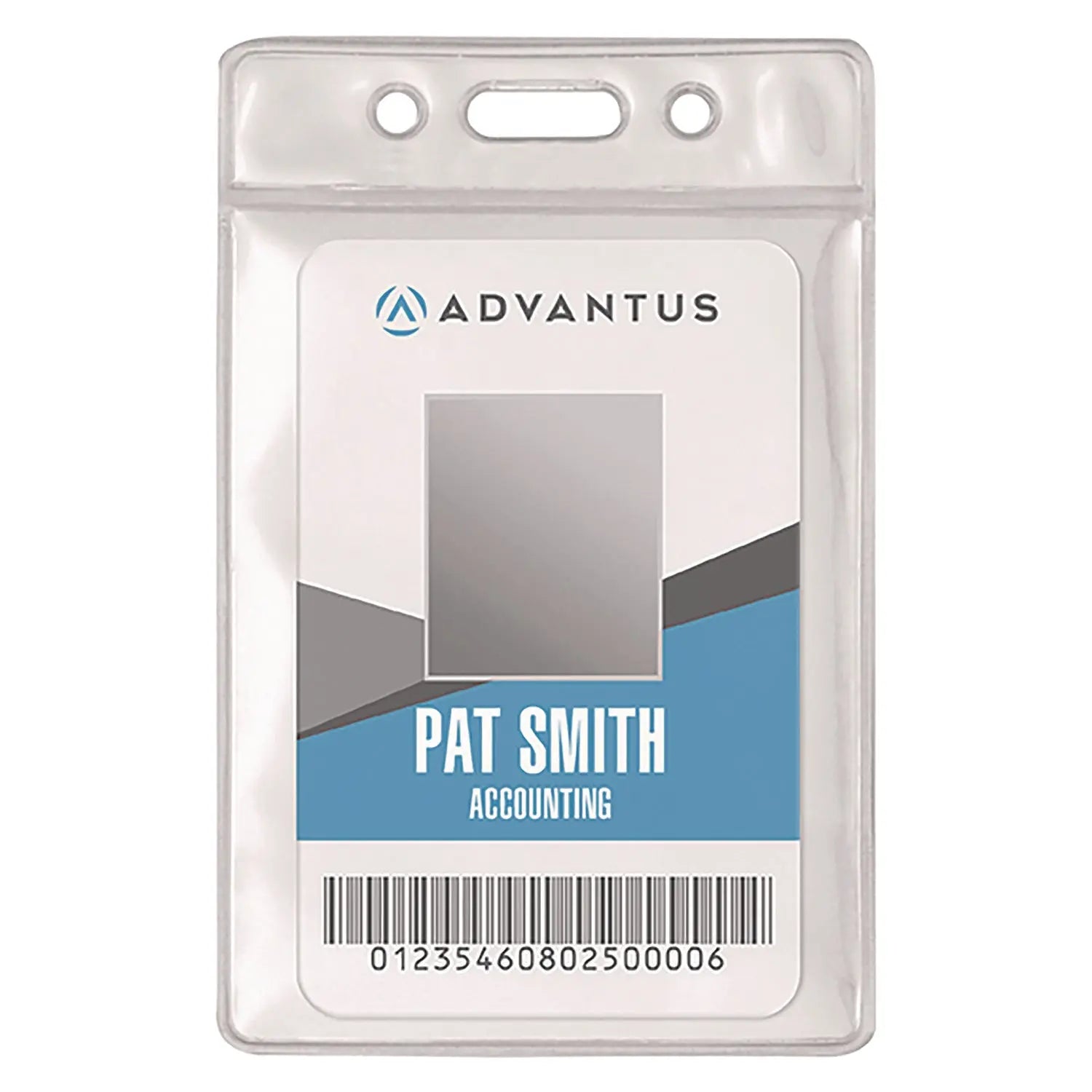 Advantus Clear Vertical ID Badge Holder - 2.38