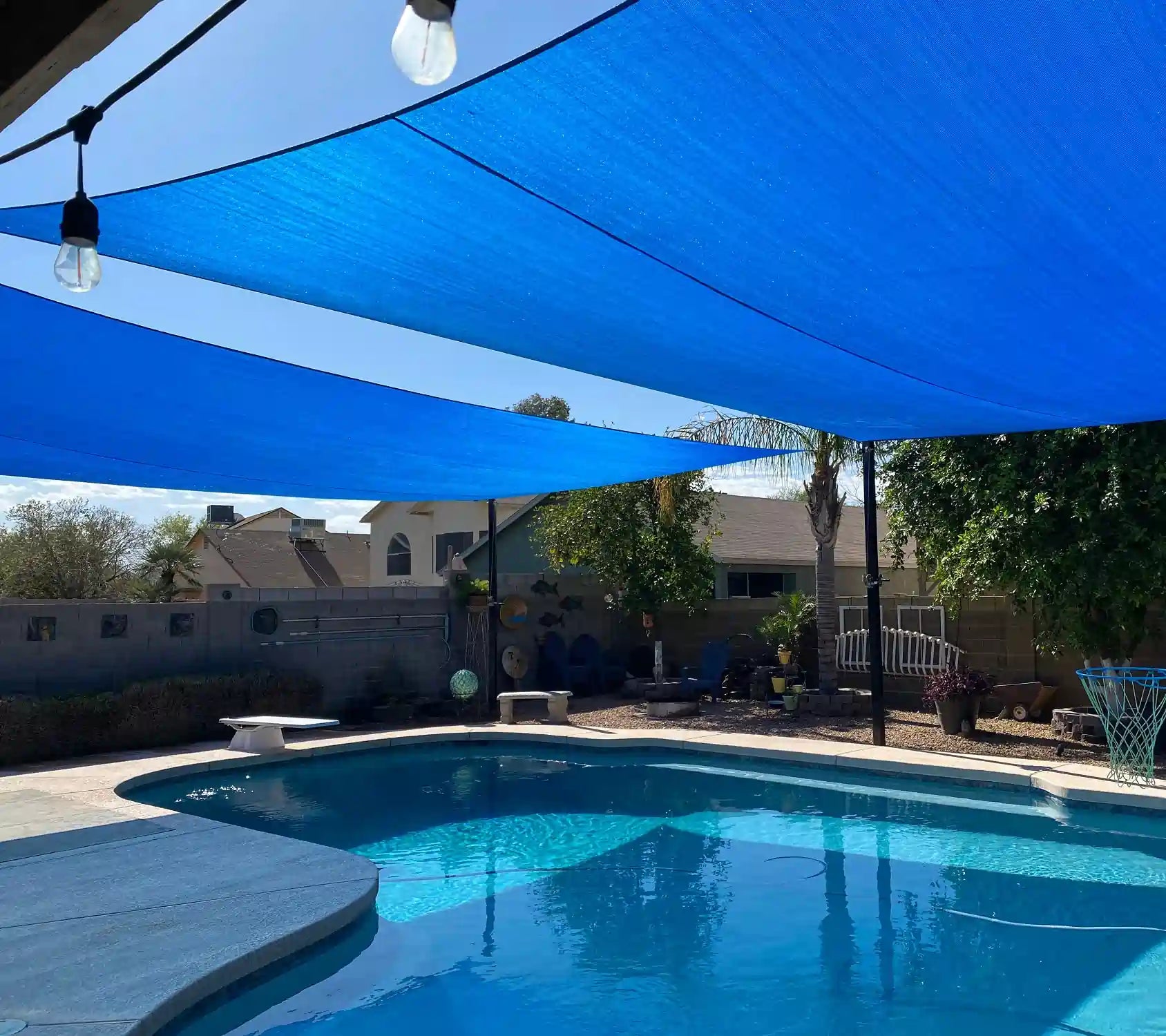 20' x 20' Square Shade Sail - UV Protection Outdoor Canopy for Patio, Garden, Pool & Backyard - Waterproof Sun Shade for Deck, Playground & Commercial Use
