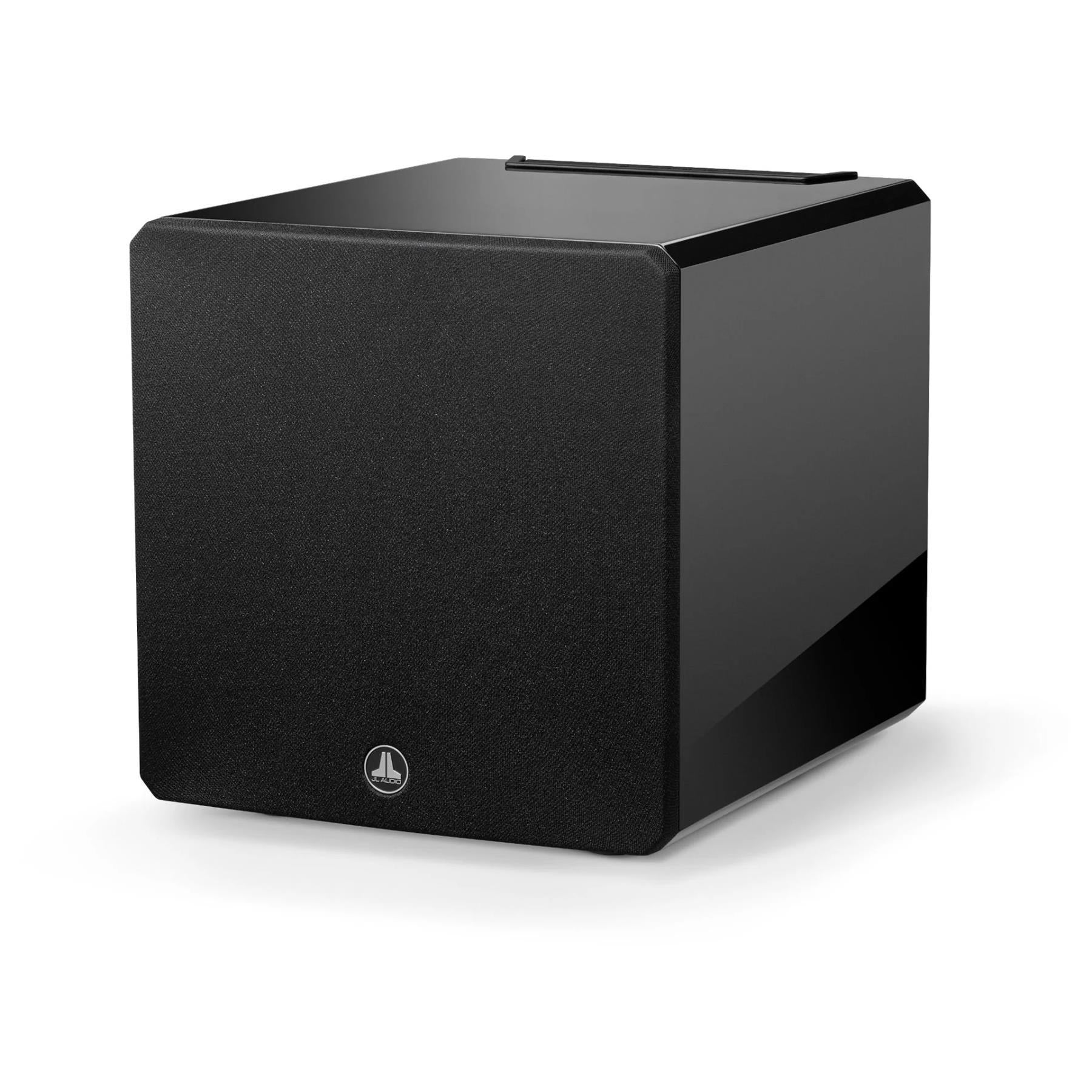 JL Audio E-Sub e110 10-Inch Powered Subwoofer - Gloss Black | High-Performance Bass for Home Theater & Car Audio Systems